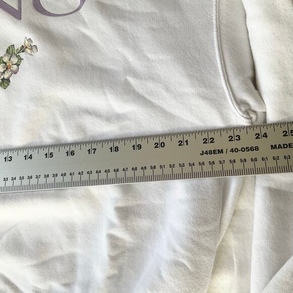 erzees Women’s Long Sleeve Screw Neck Thick Sweatshirt size L, White, Reno - Picture 3 of 8